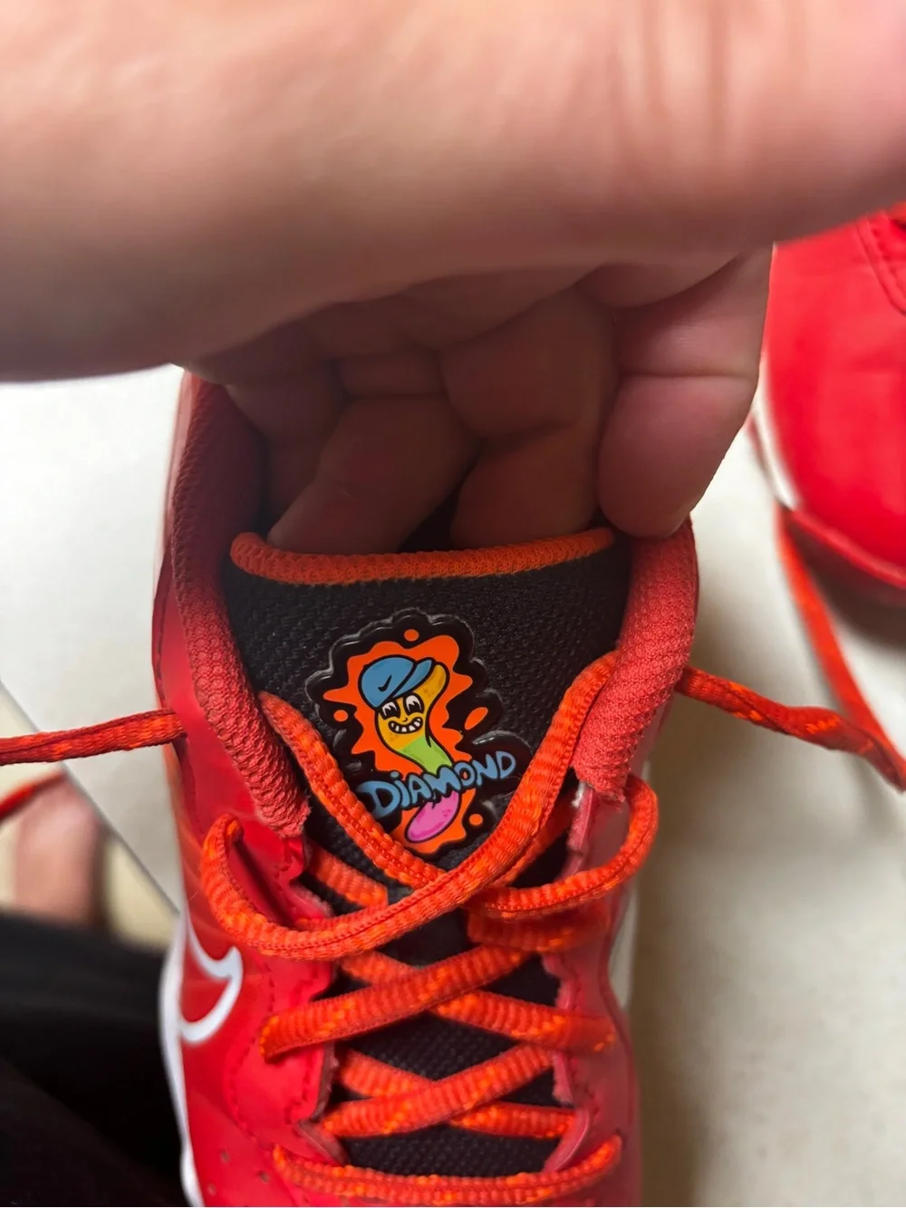 Nike baseball cleats Hyper crimson/Gummy worm
